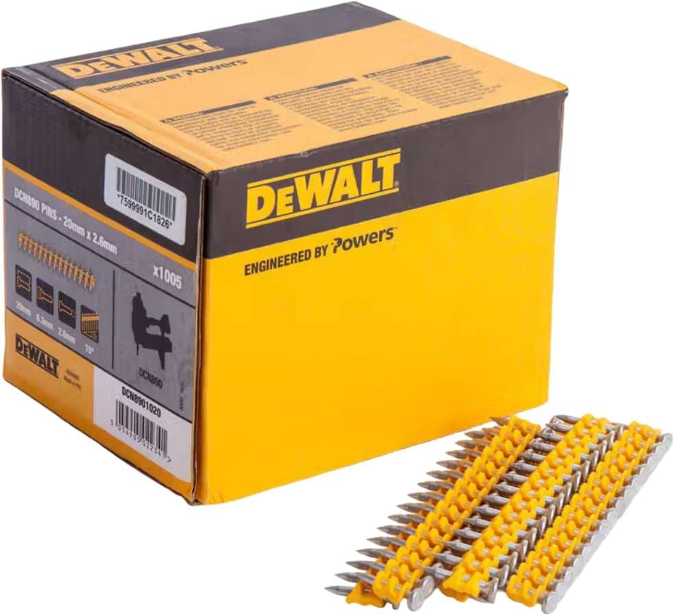 Цвяхи DeWALT 2,6 мм 1005 шт. (DCN8901025)
