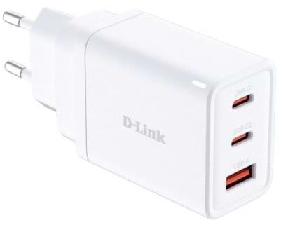 Сетевое зарядное устройство D-Link DCP-651 65Вт GaN 2хUSB-С, 1xUSB-A White (DCP-651)