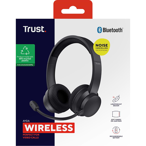 Фото - Гарнитура беспроводная Trust Ayda Wireless ENC headset - Black Ayda Wireless ENC Black (25463)