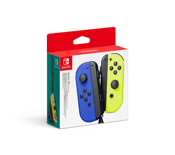 Фото - Уценка - Геймпад Nintendo Switch Joy-Con (Blue/ Neon Yellow), пара