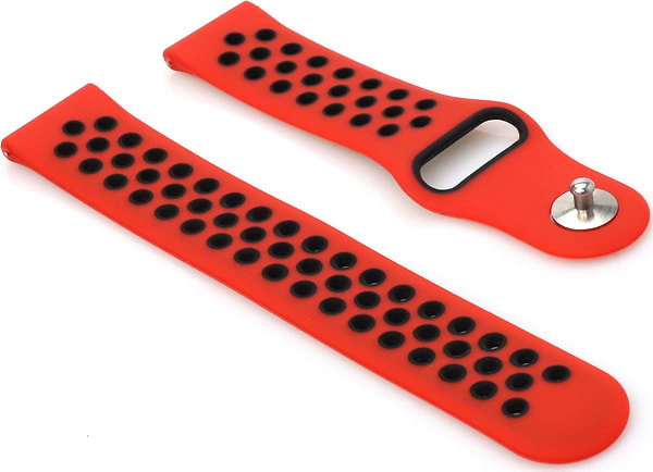 Фото - Ремінець для смарт-годинника BeCover Nike Style for Huawei Watch GT/GT 2 46mm/GT 2 Pro/GT Active/Honor Watch Magic 1/2/GS Pro/Dream Red-Black (705799)