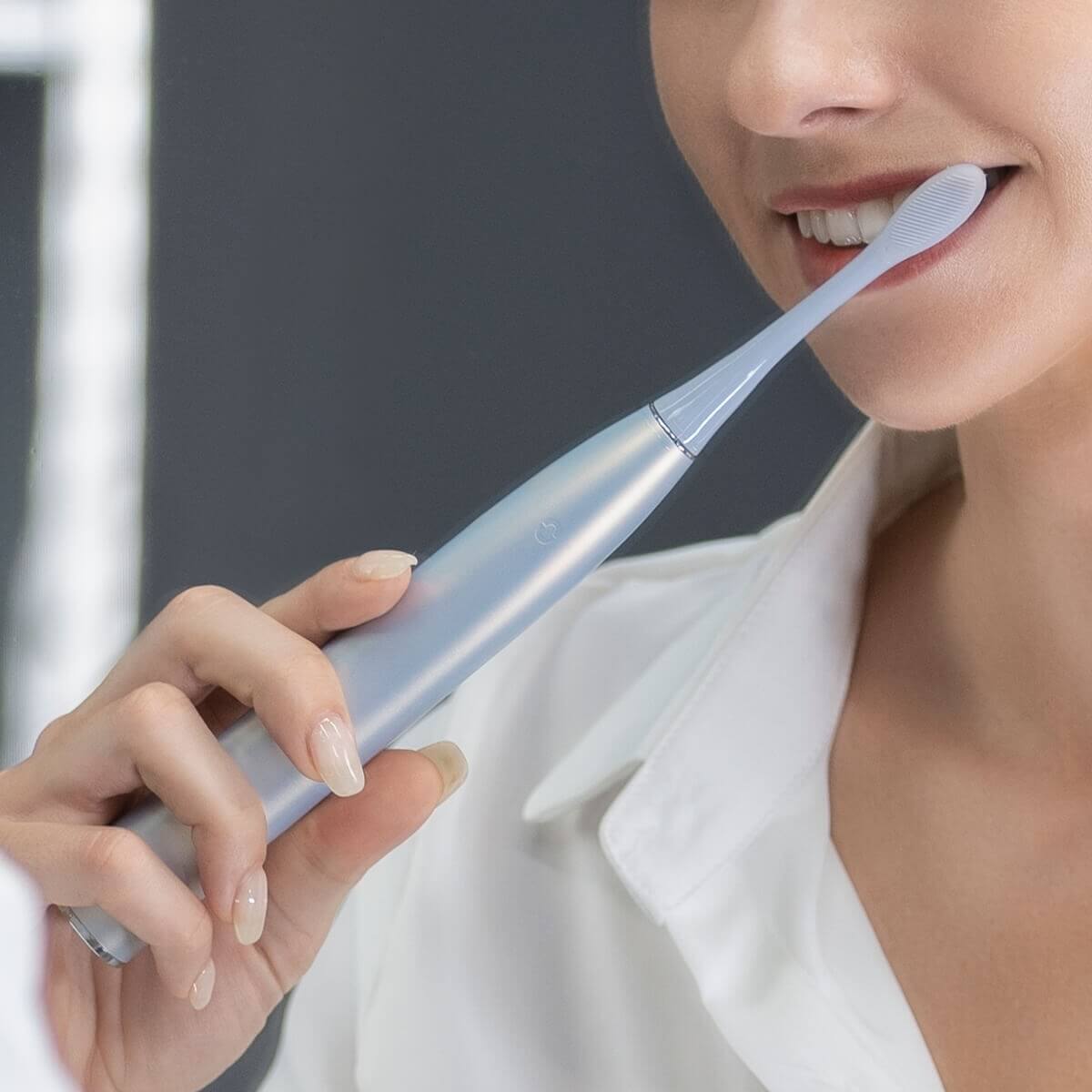 Фото - Зубна щітка електрична Oclean X Pro Digital Set Electric Toothbrush Glamour Silver (6970810552584)