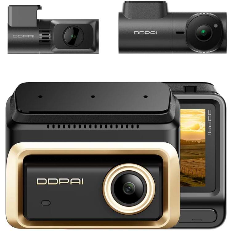 Видеорегистратор DDPai Dashcam Z90T + камера заднего вида + камера салона