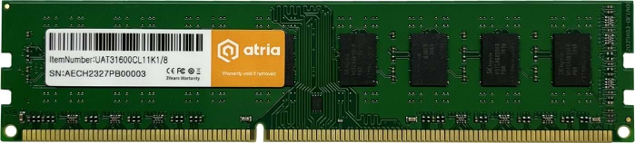 Память DDR ATRIA DDR3 8/1600 (UAT31600CL11K1/8)
