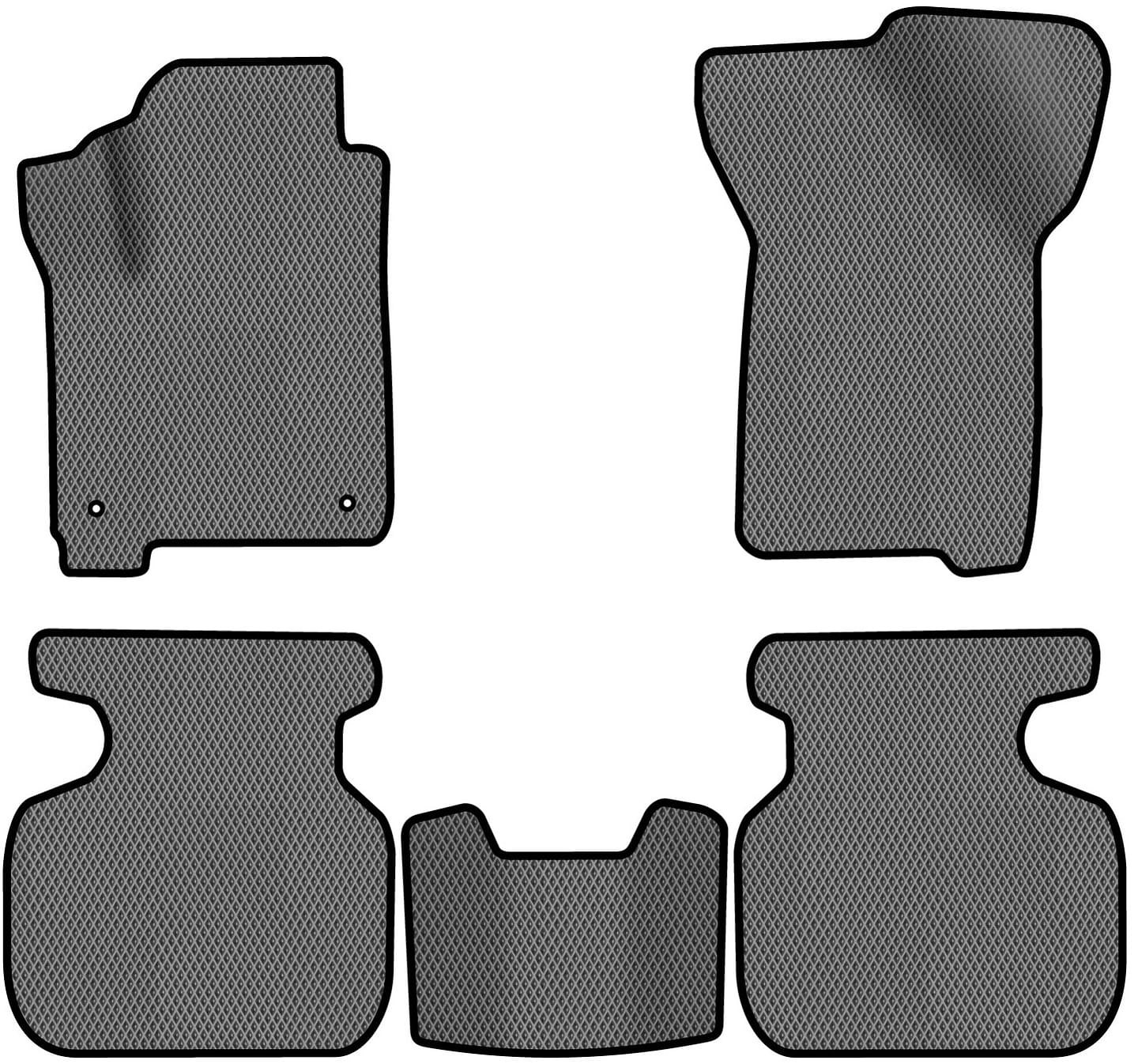 EVA коврики в салон авто EVAtech для Journey (2 clips) 7 seats Dodge 2007-2020 1 поколение SUV EU DE13387CD5LA2RGB