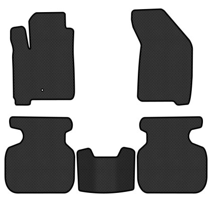 Коврики из экокожи в салон авто EVAtech ECO для Journey (1 clips) 5 seats Dodge 2007-2020 1 поколение SUV EU DE13389CV5LA1BBB