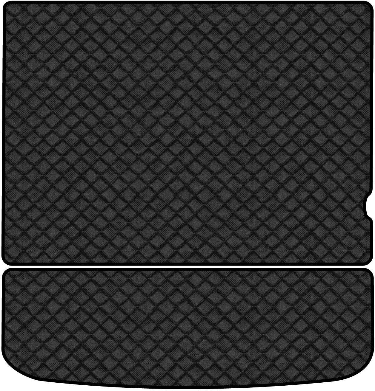 Килимок з екошкіри в багажник авто EVAtech ECO для Journey (1 clips) 5 seats Dodge 2007-2020 1 покоління SUV EU DE13389BE2BBB