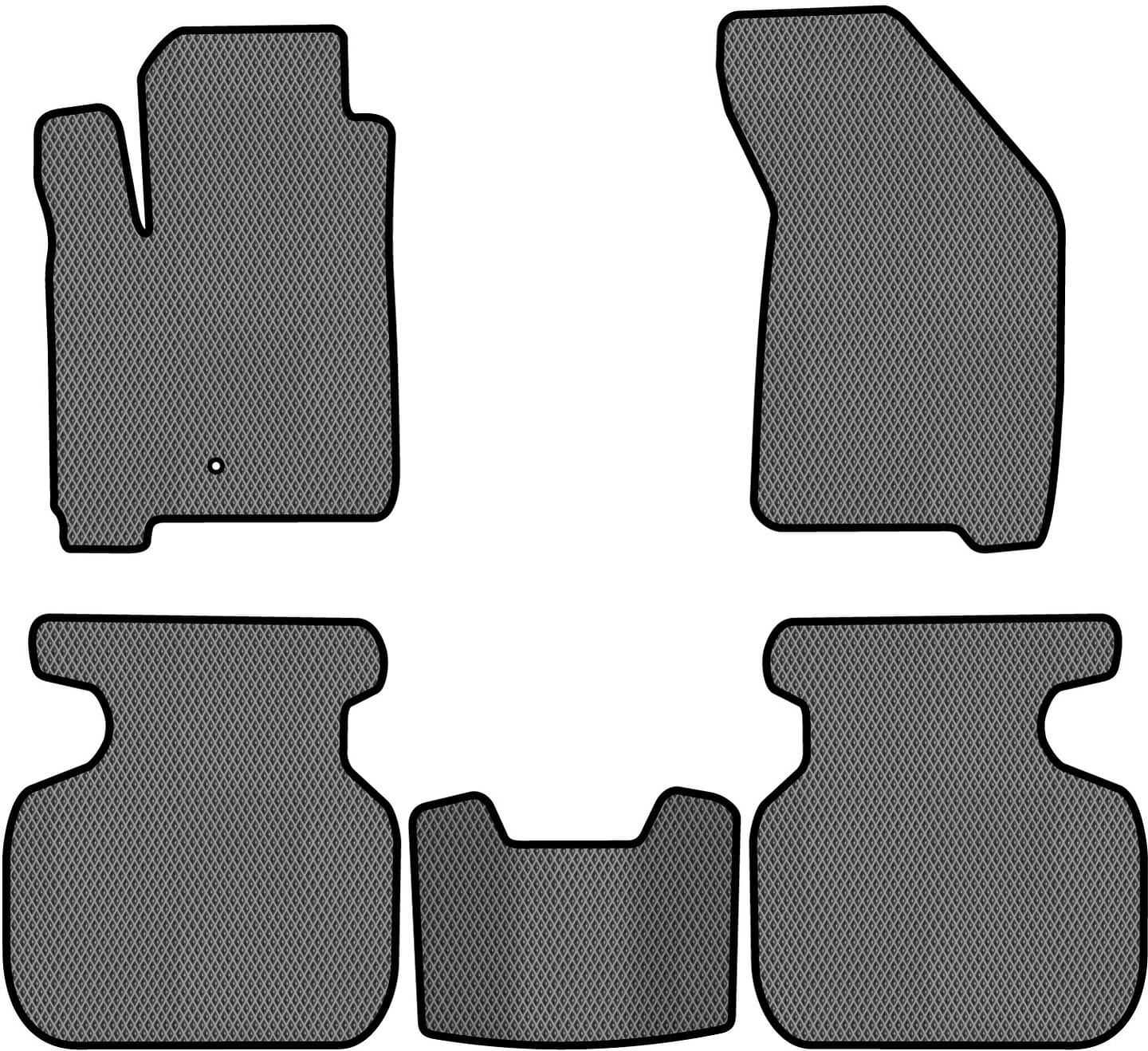 EVA коврики в салон авто EVAtech для Journey (1 clips) 5 seats Dodge 2007-2020 1 поколение SUV EU DE13389CV5LA1RGB