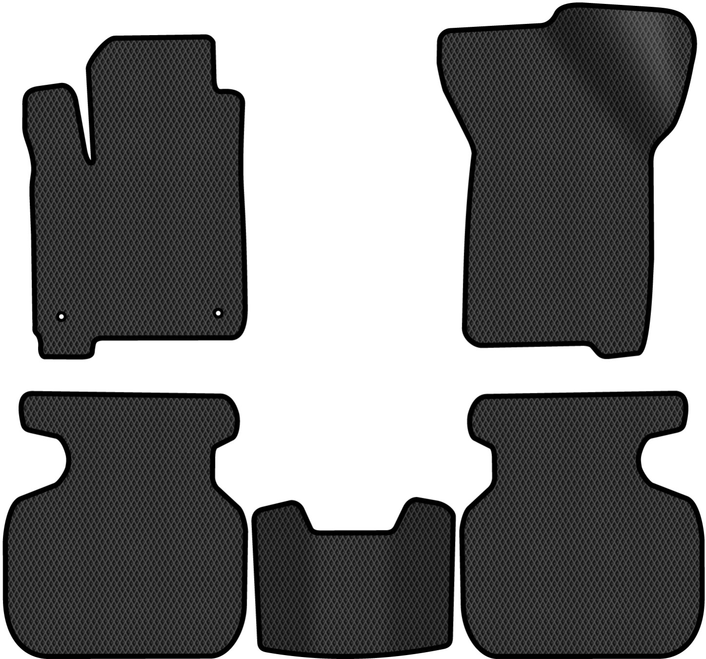 EVA коврики в салон авто EVAtech для Journey (2 clips) 6 seats Dodge 2007-2020 1 поколение SUV EU DE13399C5LA2RBB