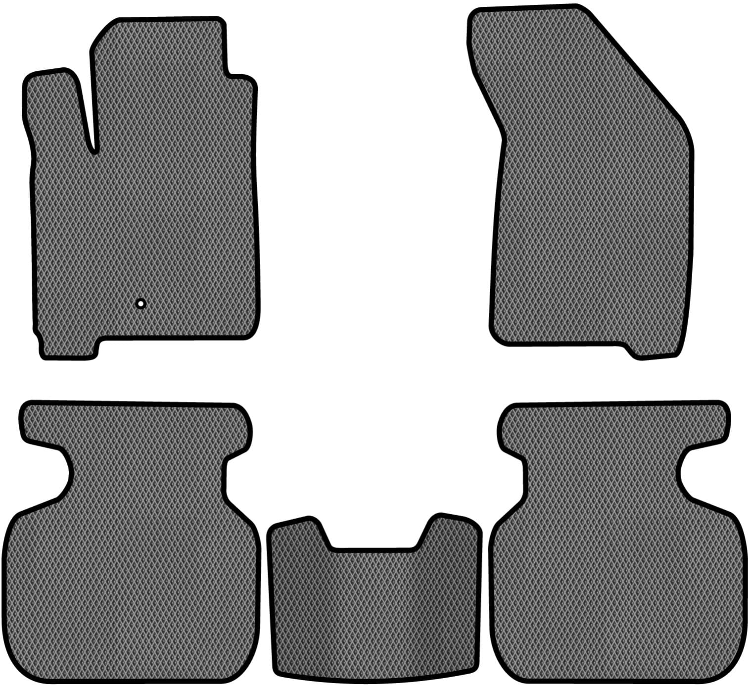 EVA коврики в салон авто EVAtech для Journey (1 clips) 6 seats Dodge 2007-2020 1 поколение SUV EU DE13400CV5LA1RGB