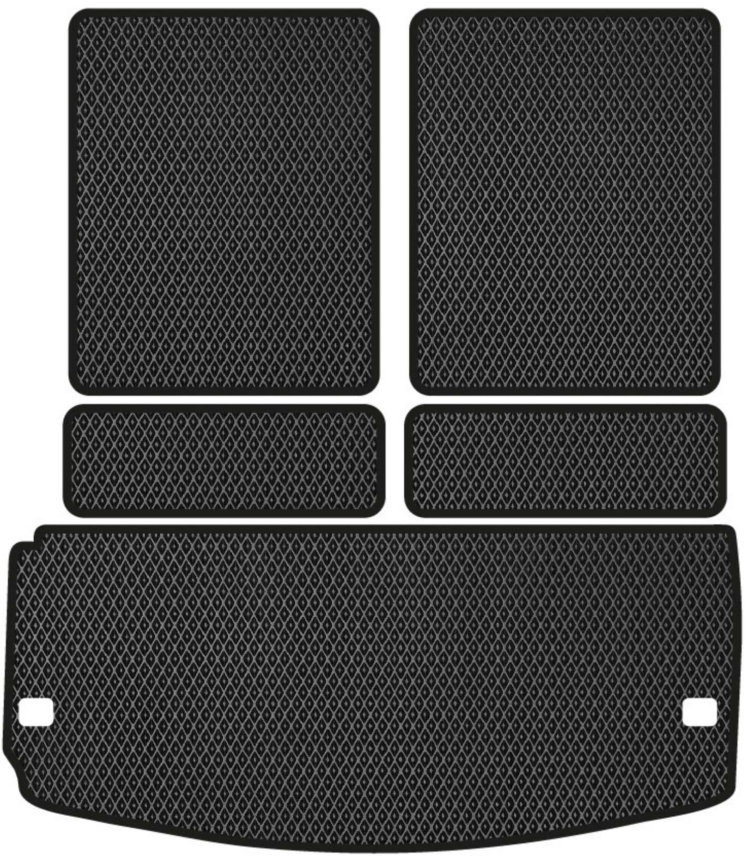 EVA коврик в багажник авто EVAtech для Durango (WK2) 6 seats Dodge 2010-2014 3 поколение SUV USA (DE14150BE5RBB)