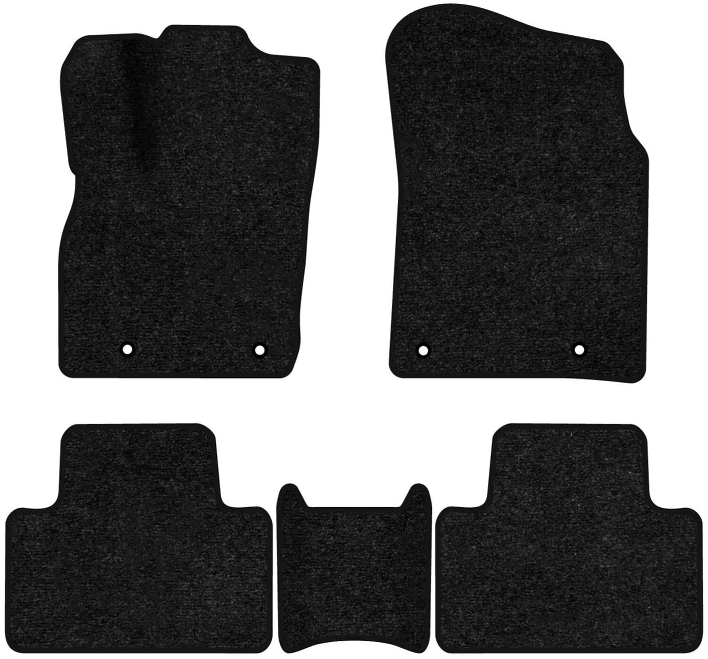 Коврики ворсовые в салон авто EVAtech Standard для Dodge Durango (WK2) 6 seats 2010-2014 3 поколение SUV USA черный кант DE14150CD5OU4VEB