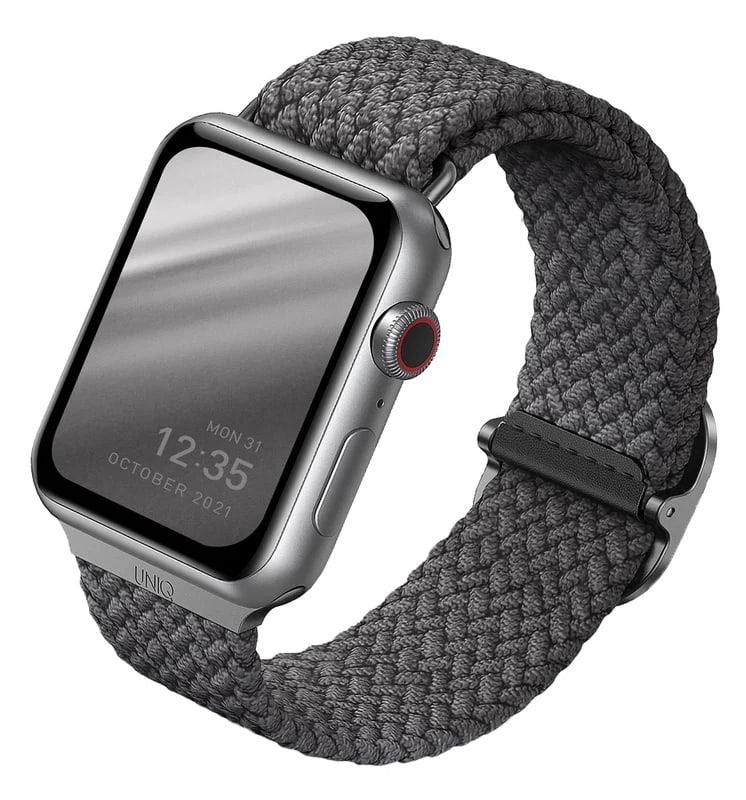 Ремешок для смарт-часов Uniq Aspen Braided Apple Watch Strap 40/38mm Granite Grey
