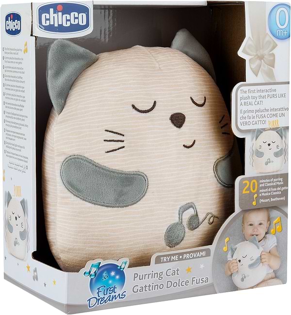 Фото - Інтерактивна іграшка м'яка Chicco з вібрацією Муркотик (11567.00)
