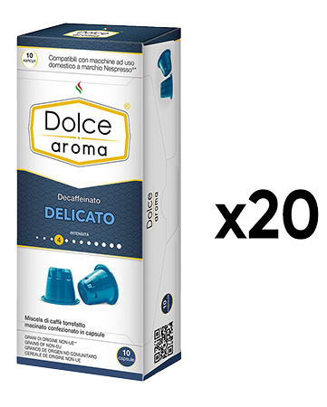 Кофе в капсулах Dolce Aroma Delicato Decaffeinato 5.5 г х200 шт.