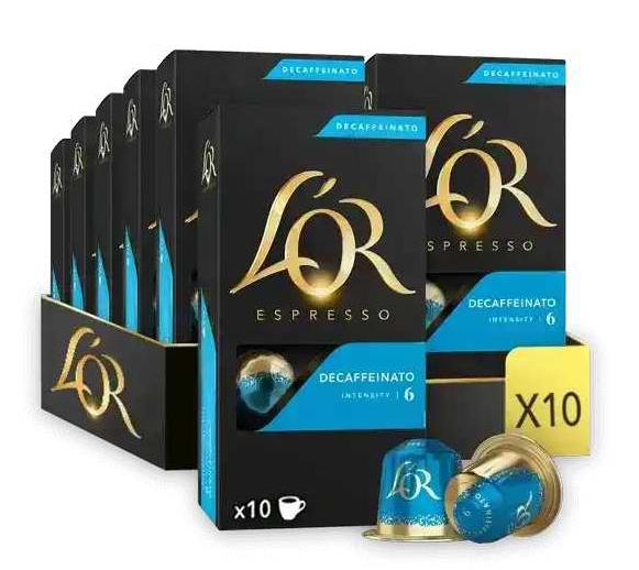 Кава в капсулах L`OR Espresso Decaffeinato №6 (10x52г) 520г - Фото 1