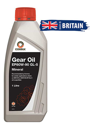 Масло для авто COMMA GEAR OIL EP80W-90 GL5 1л (EP80901L)
