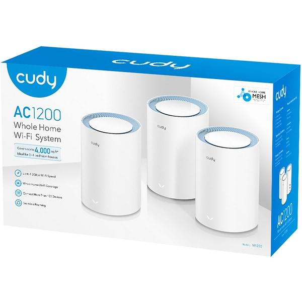 Фото - MESH система WiFi5 Cudy M1200 (3-Pack)