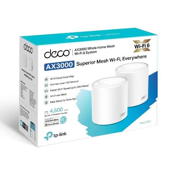 Фото - MESH система WiFi6 TP-Link Deco X50 (2-Pack)