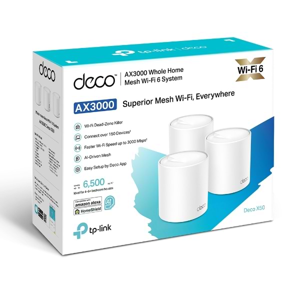 Фото - MESH система WiFi6 TP-Link Deco X50 (3-Pack)