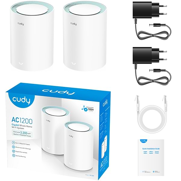 Фото - MESH система WiFi5 Cudy M1300 (2-Pack)