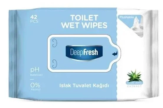 Вологий туалетний папір Deep Fresh 42 шт. біорозкладний (8681554617849)