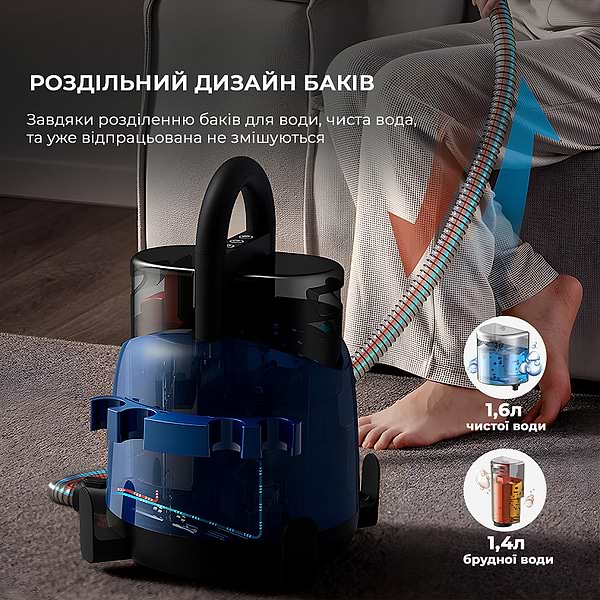 Фото - Пилосос миючий з аквафільтром Deerma Suction Vacuum Cleaner (DEM-BY200)