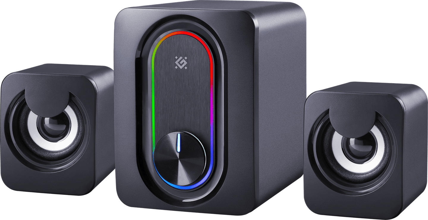 Комп'ютерна акустика 2.1 Defender V14 11Вт, 2.1, Bt, USB, з підсвічуванням, plag & play Black (65314)