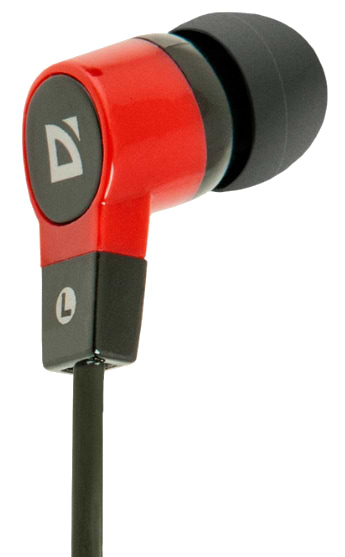 Фото - Навушники вкладиші Defender Basic-619 Black/Red (63619)