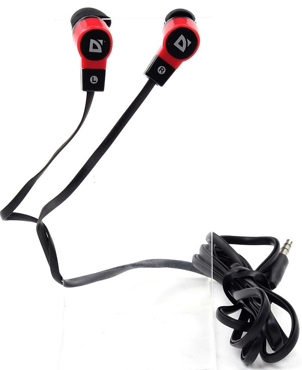 Фото - Навушники вкладиші Defender Basic-619 Black/Red (63619)
