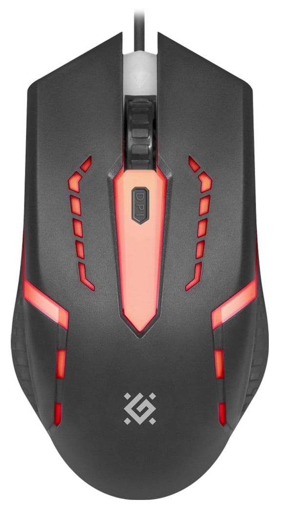 Мышь проводная Defender Flash MB-600L Black (52600) - Фото 1