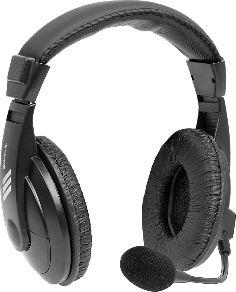 Гарнитура проводная Defender Gryphon HN-750 Black (63750) - Фото 1