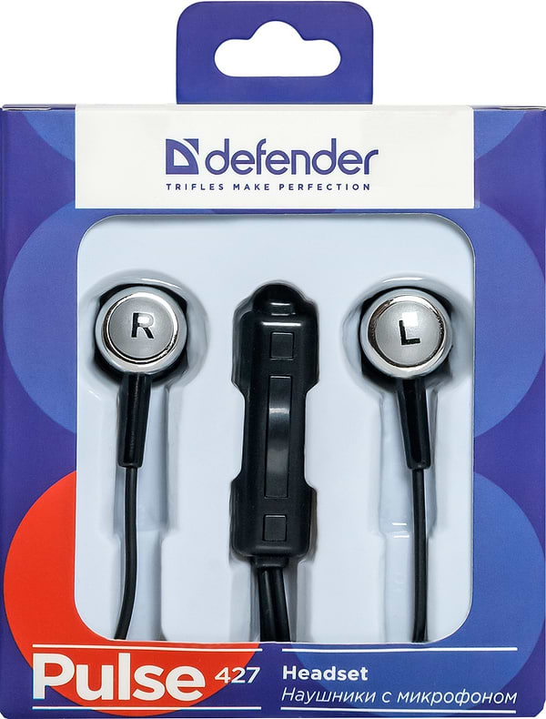 Фото - Навушники вкладиші Defender Pulse 427 Black (63427)