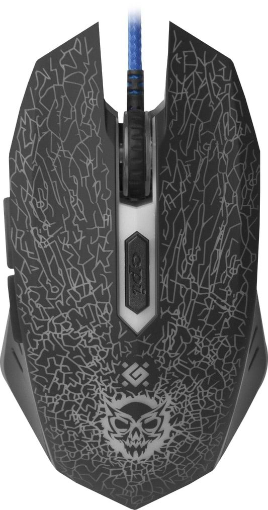 Фото - Мышь проводная игровая Defender Shock GM-110L Black + коврик (52110)