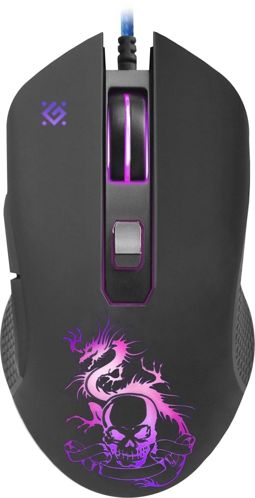 Фото - Миша дротова ігрова Defender Sky Dragon GM-090L Black+ коврик  (52090)