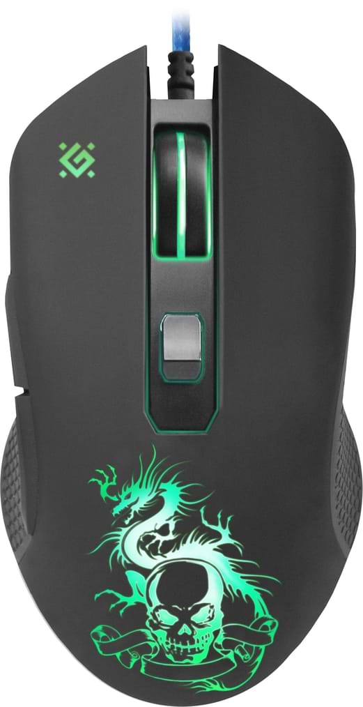 Фото - Миша дротова ігрова Defender Sky Dragon GM-090L Black+ коврик  (52090)