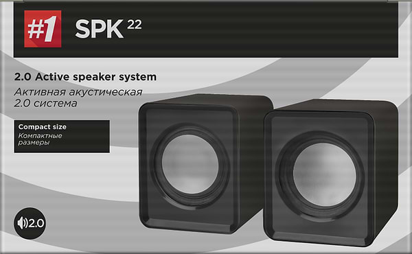 Фото - Компьютерная акустика компактная 2.0 Defender SPK 22 USB Black (65503)