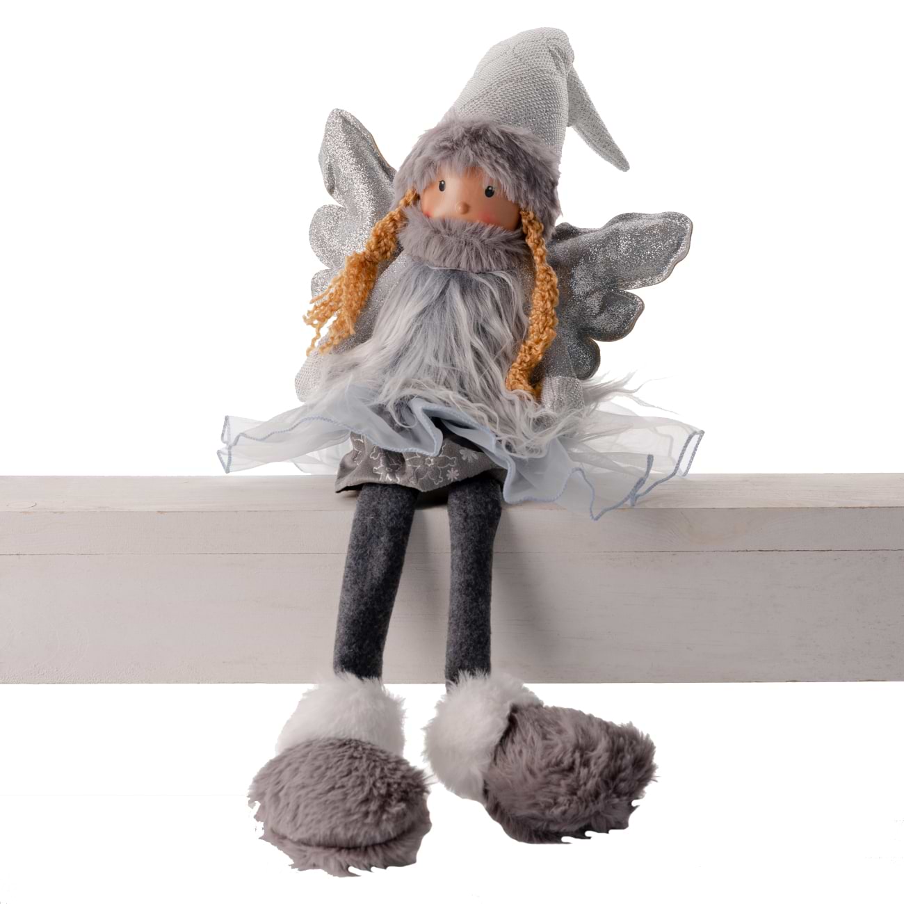 Декор New Year Novogod'ko Ангел серебро 48 см (974829)