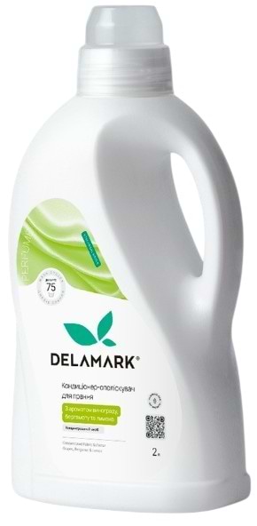 Фото - Ополіскувач для білизни DeLaMark з ароматом винограду, бергамоту та лимона, 2 л (4820152334077)