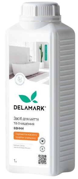 Засіб для миття у ванній кімнаті DeLaMark жасмин із апельсиновою квіткою, 1 л (4820152334138)
