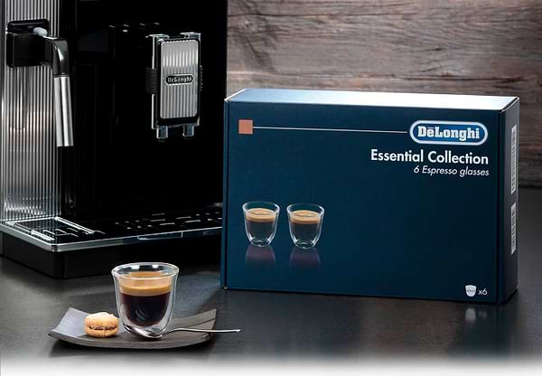 Фото - Набір склянок з подвійними стінками Delonghi DLSC300 Espresso 6 пр.
