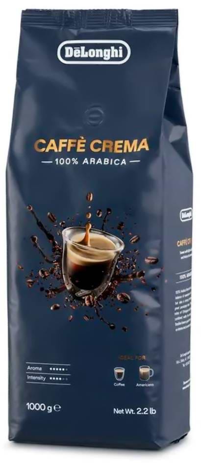 Кава в зернах Delonghi Coffee Crema 1 кг (DLSC618) - Фото 1