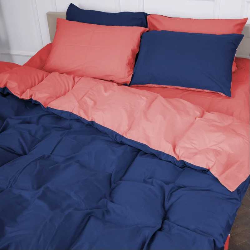 Комплект постельного белья детский MirSon Сатин Delphinium 0132+4052 110х140 (2200000686961)