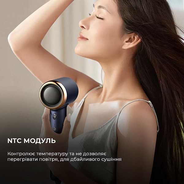 Фото - Фен Deerma DEM-CF50W Navy Blue