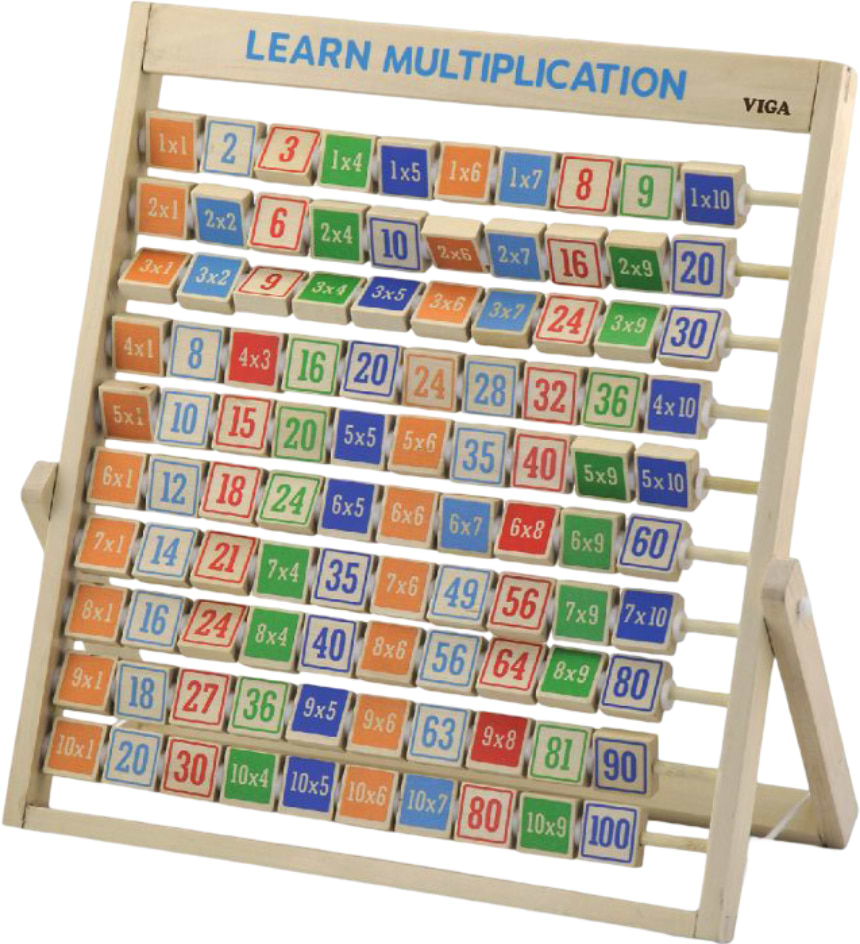 Бізіборд-дошка Viga Toys Вивчаємо множення (50036)