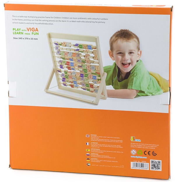 Фото - Бизиборд-доска Viga Toys Изучаем умножение (50036)