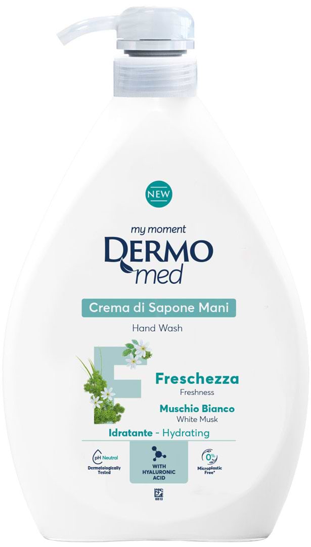 Жидкое мыло для рук DermoMed muschio bianco freschezza 1 л (8054633831175)