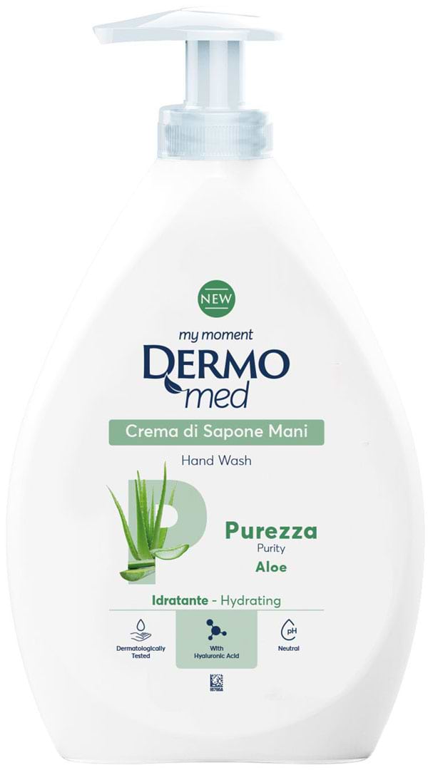 Жидкое мыло для рук DermoMed aloe purezza 600 мл (8054633834954)