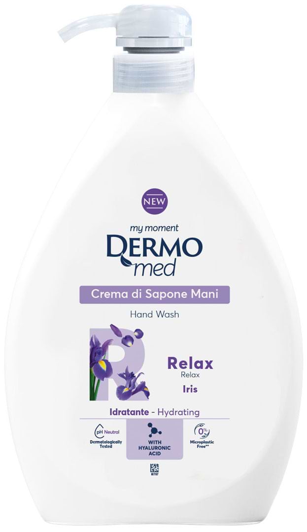 Жидкое мыло для рук DermoMed iris relax 600 мл (8054633834947)