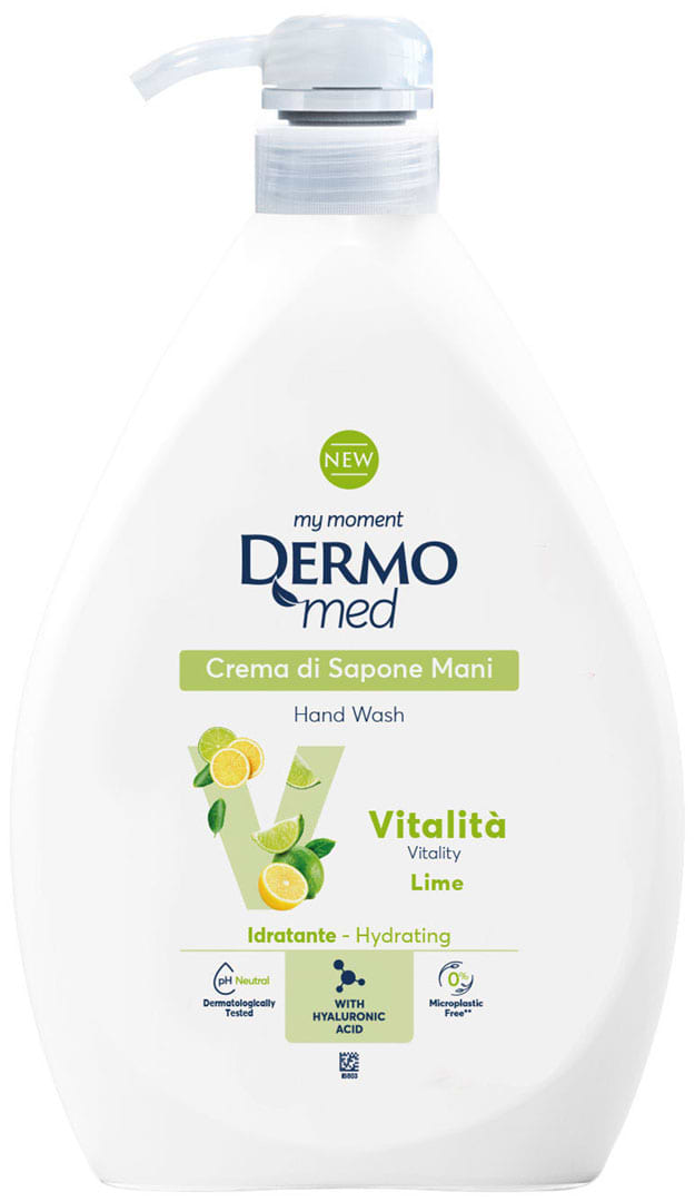 Жидкое мыло для рук DermoMed lime vitalita 600 мл (8050999571304)